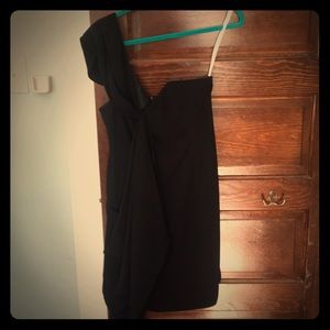 Shoshanna one shoulder cocktail dress.